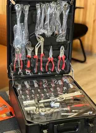 Набор инструмента wmc tools 408 предметов с трещоткой (в чемодане) 3