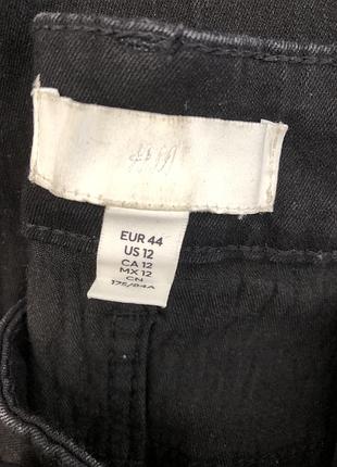 Чорні джинси скінні h&m 3