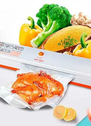 Прилад для вакуумного пакування продуктів, freshpack pro вакууматор hq-1, для тривалого зберігання + пакети