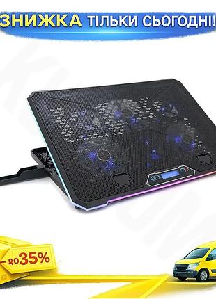 Ku подставка под ноутбук universal fit icecoorel 10-17 дюймов охлаждение с вентиляторами usb rgb для р uni2l_k