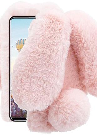 Панель чехол для apple iphone 14 pro зайчик light pink 2
