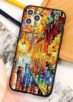 Чохол панель для apple iphone 7 plus, 8 plus alitek art осінній місто
