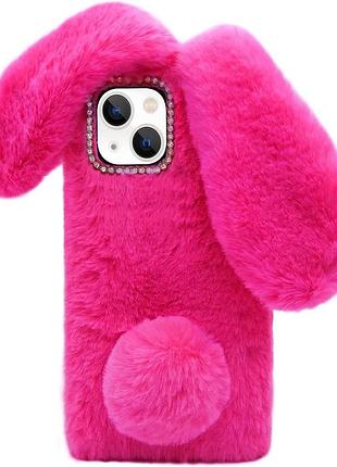 Чехол панель для apple iphone 14 pro max зайчик rose 3