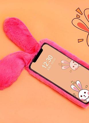 Чехол панель для apple iphone 14 pro max зайчик rose 8