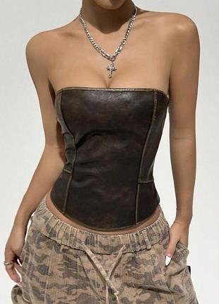 Шкіряний корсет s
