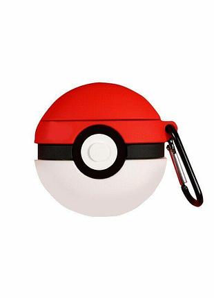 Защитный чехол для наушников apple airpods alitek pokeball red + карабин