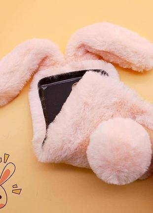 Панель чехол для apple iphone 14 plus/15 plus зайчик light pink 7