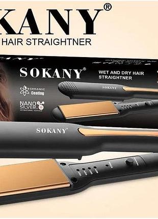 Выпрямитель для волос с керамическим покрытием sokany sk-993