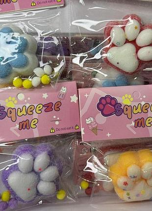 Таба лапка squeeze м’яка іграшка антистрес сквіш лапки котика (x7