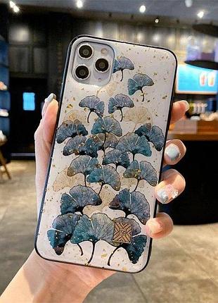 Чехол для apple iphone 7 / 8 и se 2020 alitek листья гинкго билоба