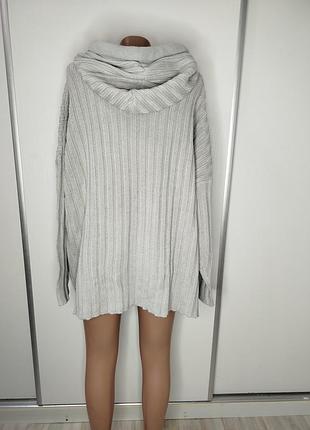 Серое худи вязаное nasty gal. m 4