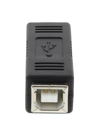 Переходник адаптер соединитель для принтера, сканера usb type b - usb type b (мама-мама) 2