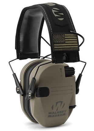 Наушники активные военным, охотникам walker's razor slim patriot coyote fde (оригинал)