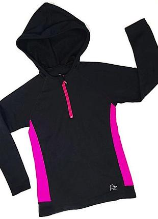 Перфорированный спортивный лонгслив/реглан/худи, powerzone 1/4 zip, на 7-8р/128см.