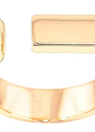 Каблучка позолота 18k «розємна шинка» (261069) р.18-19 тм xuping 7копійок