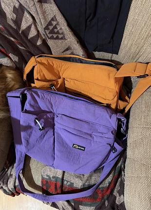 Сумка через плече. горпкор/gorpcore. purple, orange 2