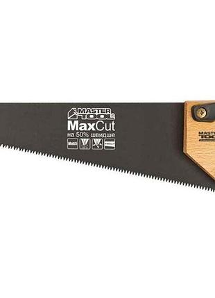 Ножовка столярная (400мм) тефлон max cut 14-2340 тм master tool 7 копійок