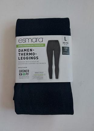 Теплые термо леггинсы лосины esmara размер l