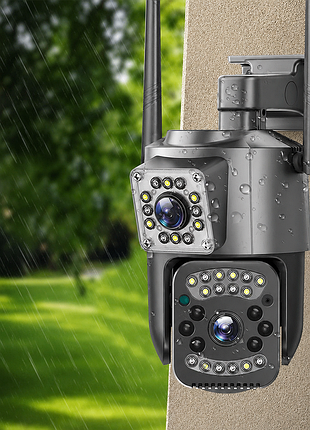 Уличная камера с двумя линзами sc03 v380pro art 8761 поддержка 4g