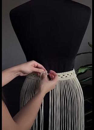 Корсетный пояс с бахрамой 3