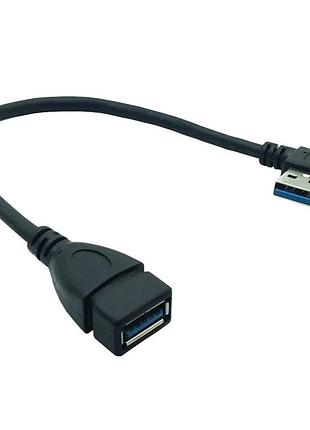 Кабель переходник usb 3.0 m/f (папа-мама) alitek правый right, 23 см