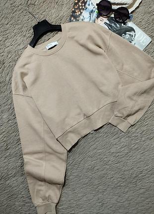 Крутой укороченный оверсайз оверсайз bershka/джемпер/худи