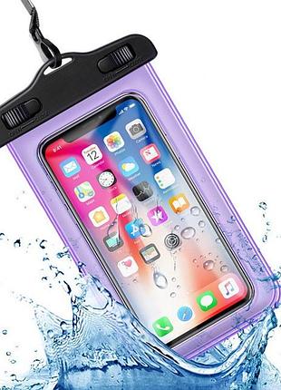 Водонепроницаемый чехол / кейс для телефона универсальный alitek purple