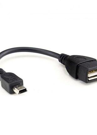 Кабель перехідник otg alitek mini usb male — usb female