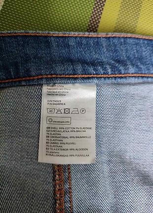 Юбка юбка синяя джинсовая h&amp;m 36 s 4