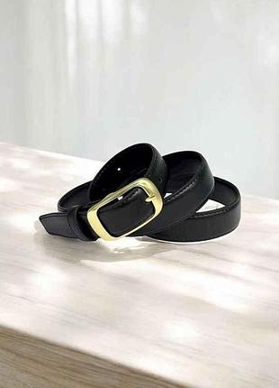 Ремінь 2,5см чорний класичний екошкіра м.px005 тм sp 7 копійок