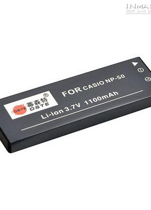 Аккумулятор для фотоаппарата casio np-50, 1100-1400 mah.