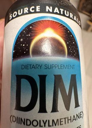 Дііндолілметан (dim) бад новий з гарними сроками до 2029 року source naturals 200 мг