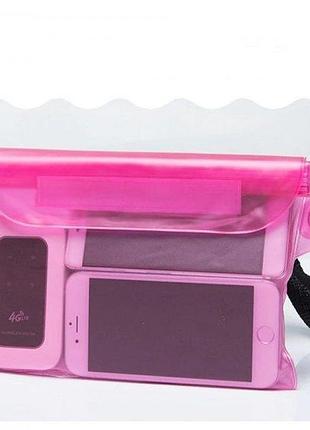 Сумка чехол водонепроницаемая для денег, телефона, документов alitek pink