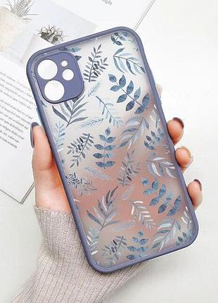 Панель чехол для apple iphone 11 pro max alitek листва 3