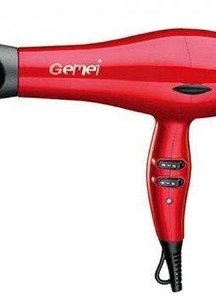 Фен для сушіння укладання волосся gemei gm-1770 2200 вт
