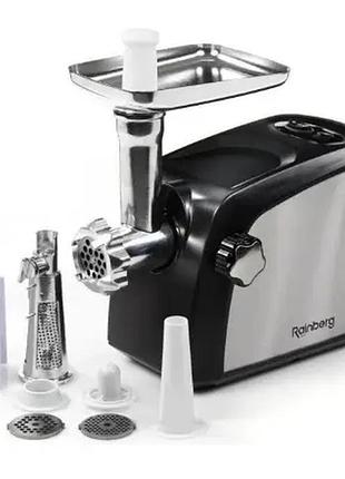 Мясорубка электрическая rainberg rb 673 3000w + соковыжималка