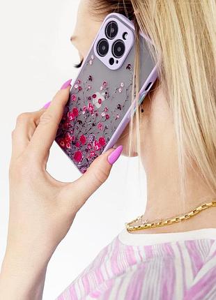 Чехол панель для apple iphone 11 alitek цветы 6