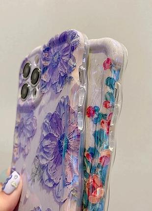 Чехол кейс для apple iphone 11 alitek цветы violet 3