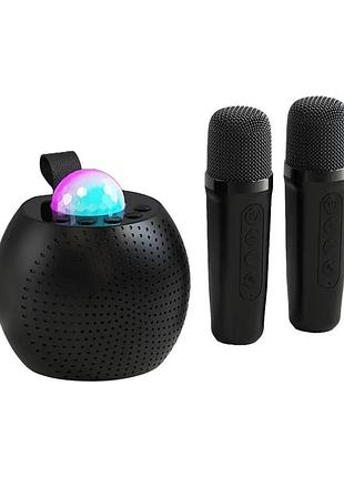 Портативна колонка (z1) (bluetooth, led, 2 мікроф., проекція) (чорна, біла, рожева)