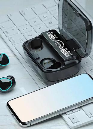 Бездротові навушники m10 вкладки з мікрофоном для андроїд і ios tws wireless