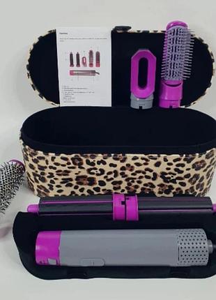 Стайлер для волос 5 в 1 + кейс чехол hair brush 1000 вт леопардовый кейс дроп цена: 500.0080 ваша цена ( изна) 500.00 минимальная