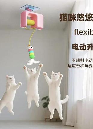 Игрушка для кошек на присоске pet toy ball