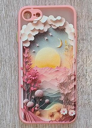 Чохол для apple iphone 7/8 se 2020 alitek сонце, хмари pink