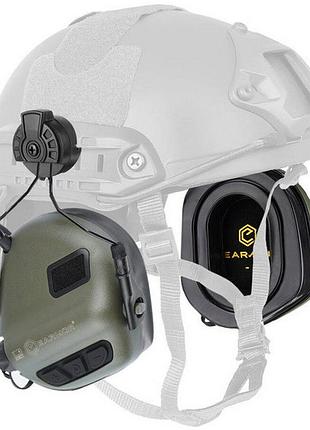 Активные наушники на шлем opsmen earmor m31h plus green