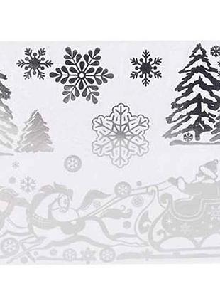 Наліпки для вікон 16*27см merry christmas r33932/4 тм stenson 7копійок