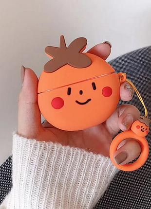 Чохол для навушників apple airpods pro alitek orange (апельсин) + тримач