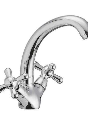 Змішувач на умивальник хром dominox 272 тм haiba 7копійок