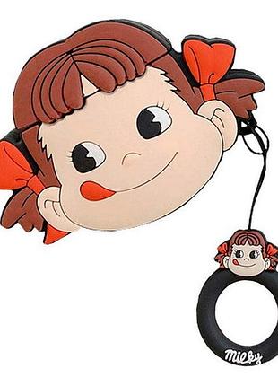 Чохол кейс для навушників apple airpods alitek milky girl + тримач на палець (88686)