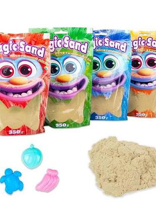 Кінетичний пісок magic sand в пакеті 39402-8 0,350кг рожевий тм strateg 7 копійок