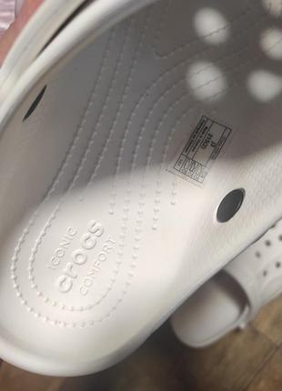 Crocs детские белые сандалии 5
